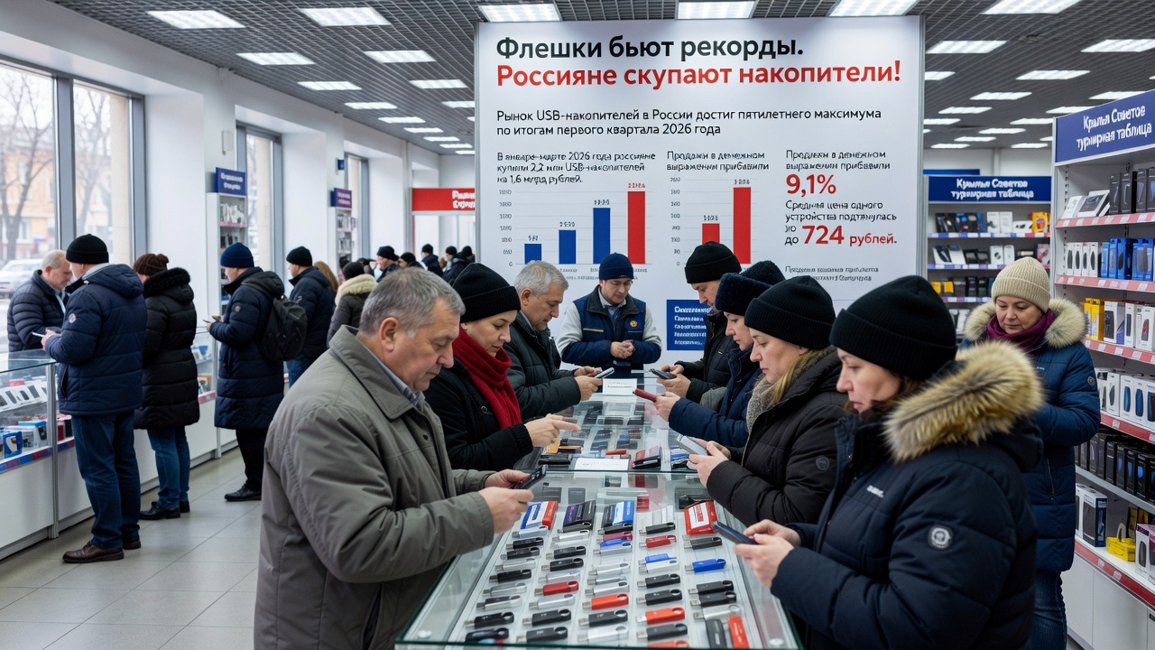 Флешки бьют рекорды. Россияне скупают накопители!